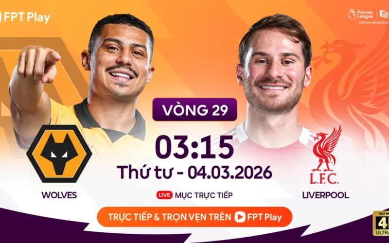 بث مباشر لمباراة ليفربول ووولفرهامبتون في الجولة 28 من الدوري الإنجليزي الممتاز اليوم